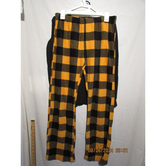 HALLOWEEN PUMPKIN PAJAMA SET UNDER DISGUISE SIZE SMALL PLAID FLEECE PANTS SPOOKY - Picture 4 of 10